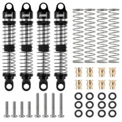 INJORA 59mm oliegevulde schokdempers grijs voor 1/18 TRX4M