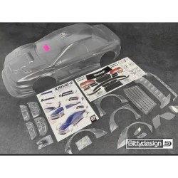 Bittydesign KANJO-N 1/7 transparante body (ARRMA Infraction/Limitless)
