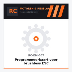Programmeerkaart voor brushless ESC